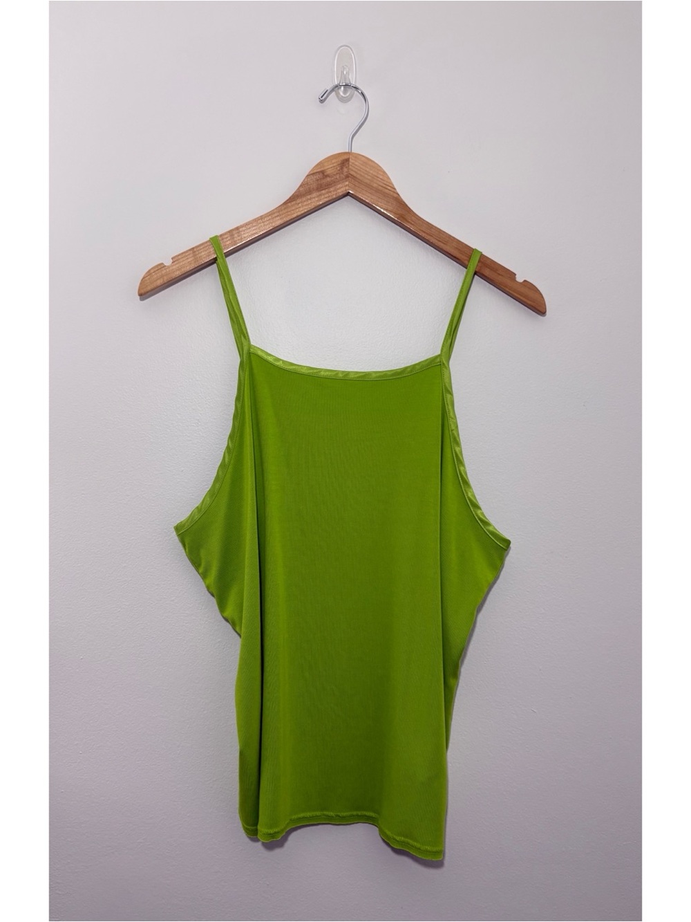 J Crew lime green square-neck basic tank top (XXL)